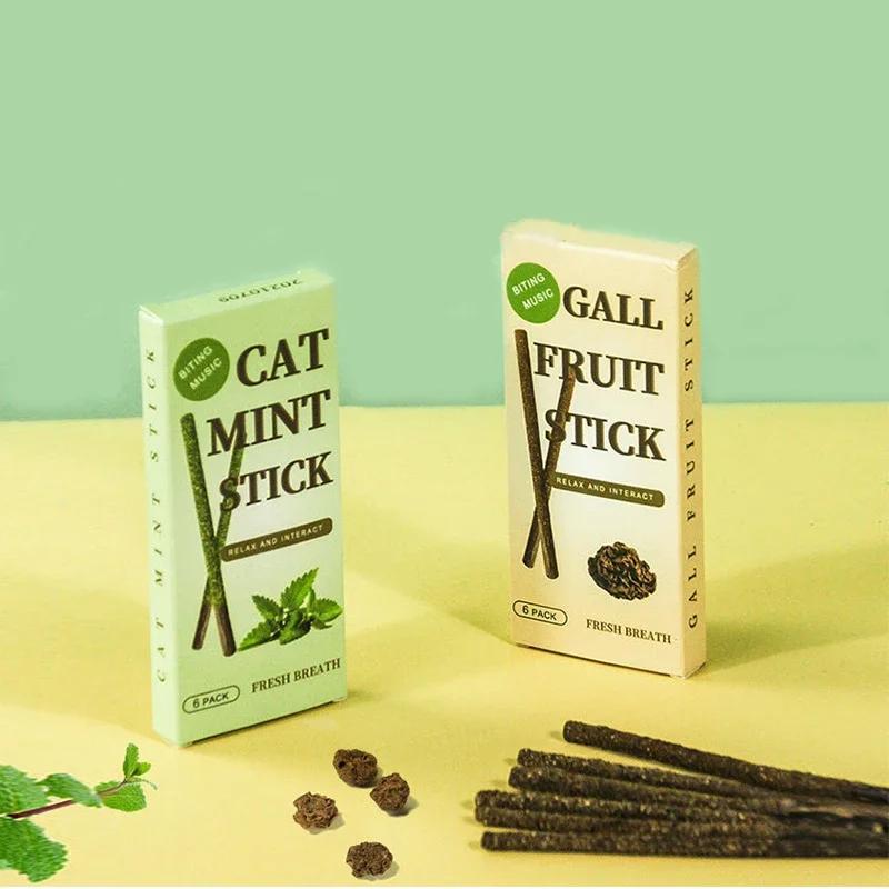 Natural Matatabi Cat Stick Mint Caught Bite Excited Rods Silvervine For Cat Teeth Cleaning Treating Pet Supply Cat Toys