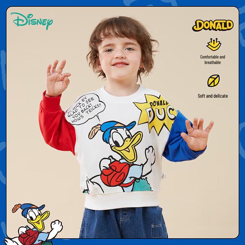 Disney Boys Red & Blue Casual Sweatshirt 100/52