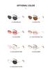 9021 Retro Oval Metal Frame Sunglasses – Unisex Hip-Hop Style