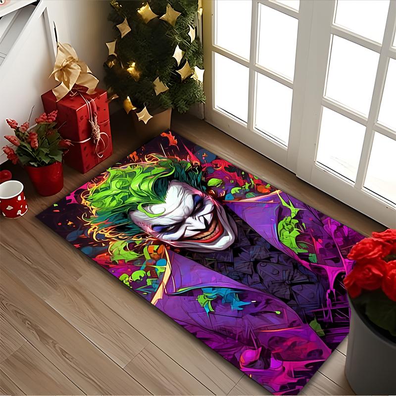 1pc Digital Printed Chair Rug for Home Office Use, JOKER Carpet Appropriate for All Seasons, Soft Area Carpet