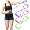 Achtförmiges Widerstandsband mit rutschfestem Griff für Männer und Frauen 8-förmiges elastisches Trainingsband Yoga Pilates Arm Rücken Schulter Training Elastisches Seil