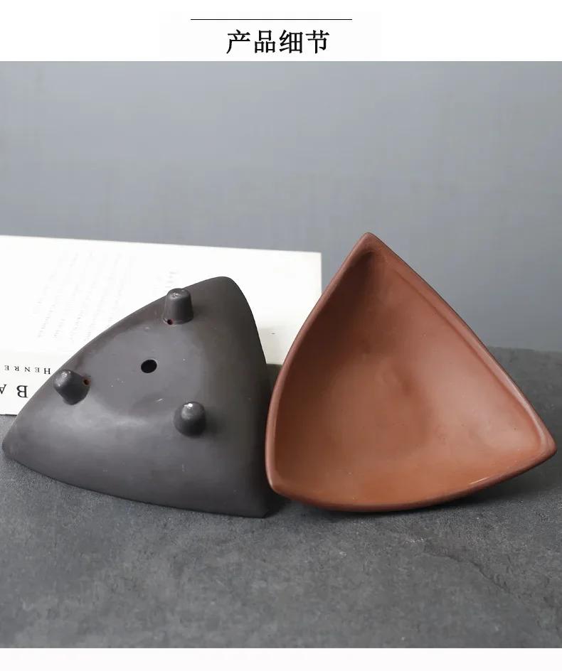 Personalized Ceramic Flower Pots for Bamboo Indoor Micro Landscape Plants Purple Clay Pot Decoration