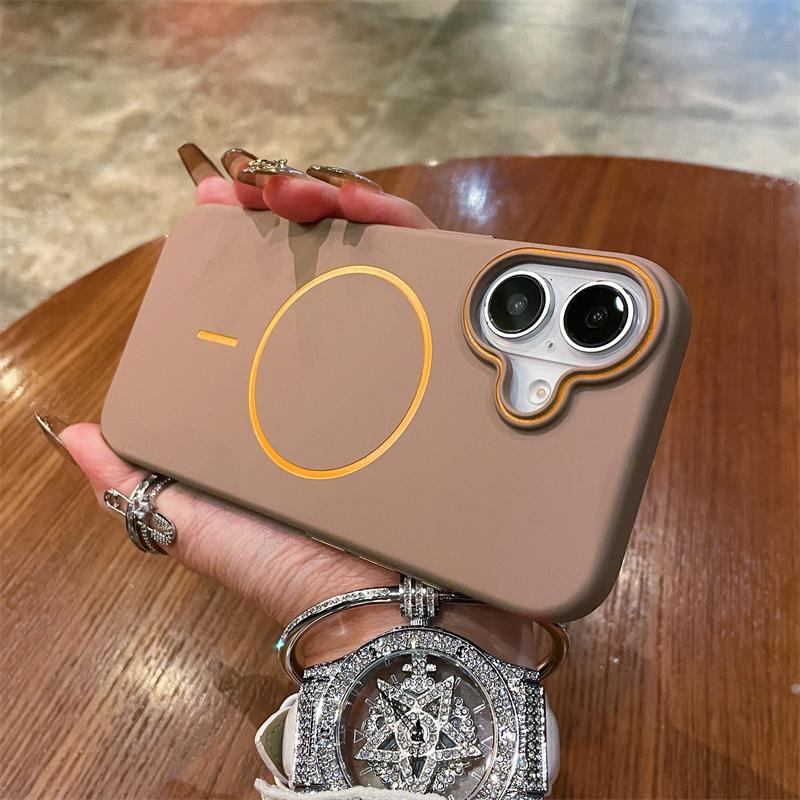 Ultra Thin PC Matte Shockproof Magnetic Case For iPhone 12 13 14 15 16 Pro Max Plus For Magsafe Wireless Charge Hard Cover Funda