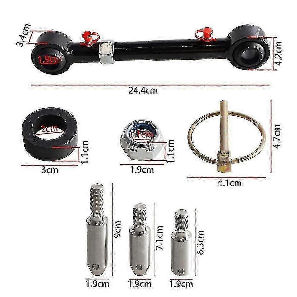 Kit di rialzo da 2,5-6 pollici con biellette barra stabilizzatrice a sgancio rapido per Jeep Wrangler JK 2007-2018, Sistema di sgancio rapido barra stabilizzatrice anteriore Accessori per auto