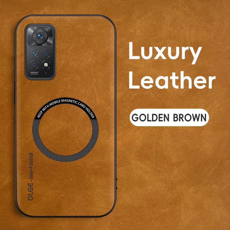 

Magnetic Retro Leather Soft Case For Xiaomi Redmi Note 11 Pro11S Note11 4G 5G Global Version Wireless Charging Phone Case Cover Redmi Note 11 Pro 5G