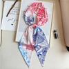 New animal print silk scarf, headband, hair rope, women's Korean tied hair, ribbon, long bundle, streamer hair accessories