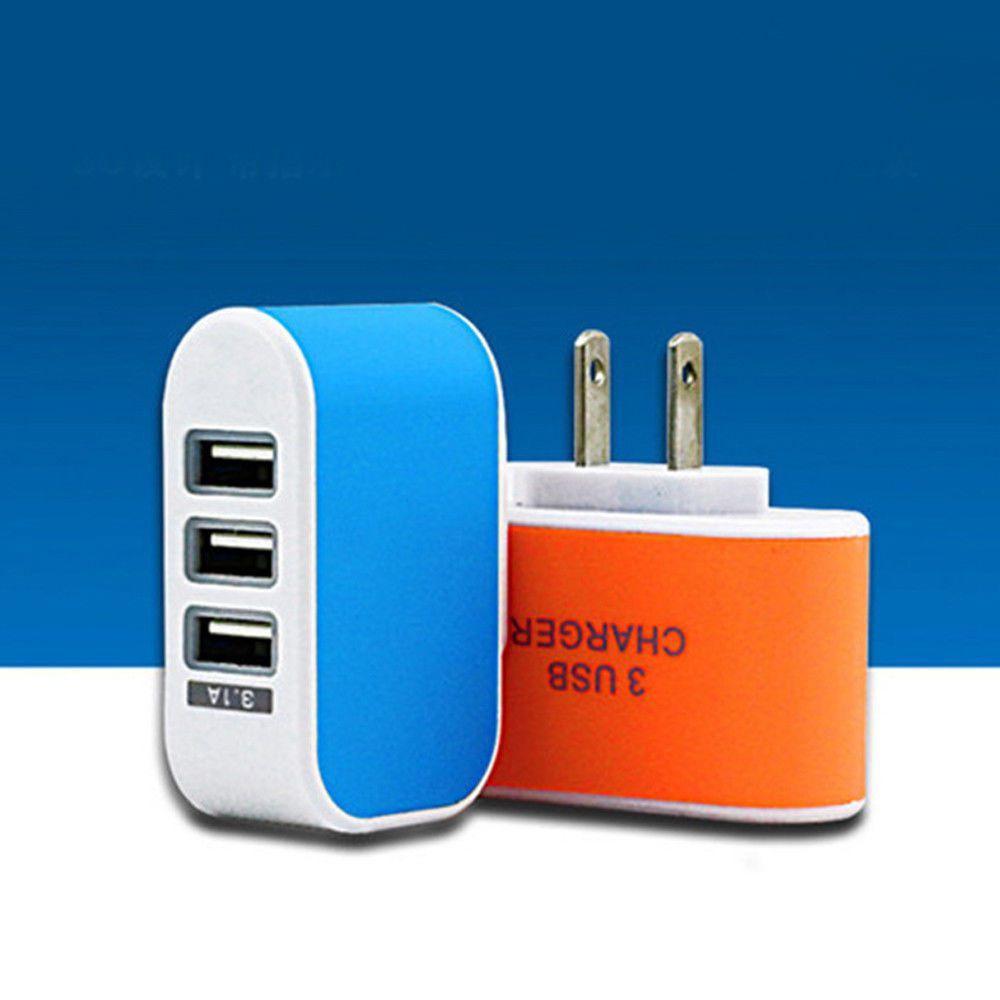 Versatile 3usb Candy Charger With Led Light For Apple Devices Travel-friendly
