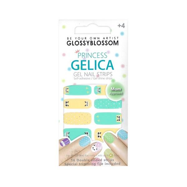 

Детские гелевые полоски для ногтей Glossy Blossom Princess Jellica, филин, 1 шт.