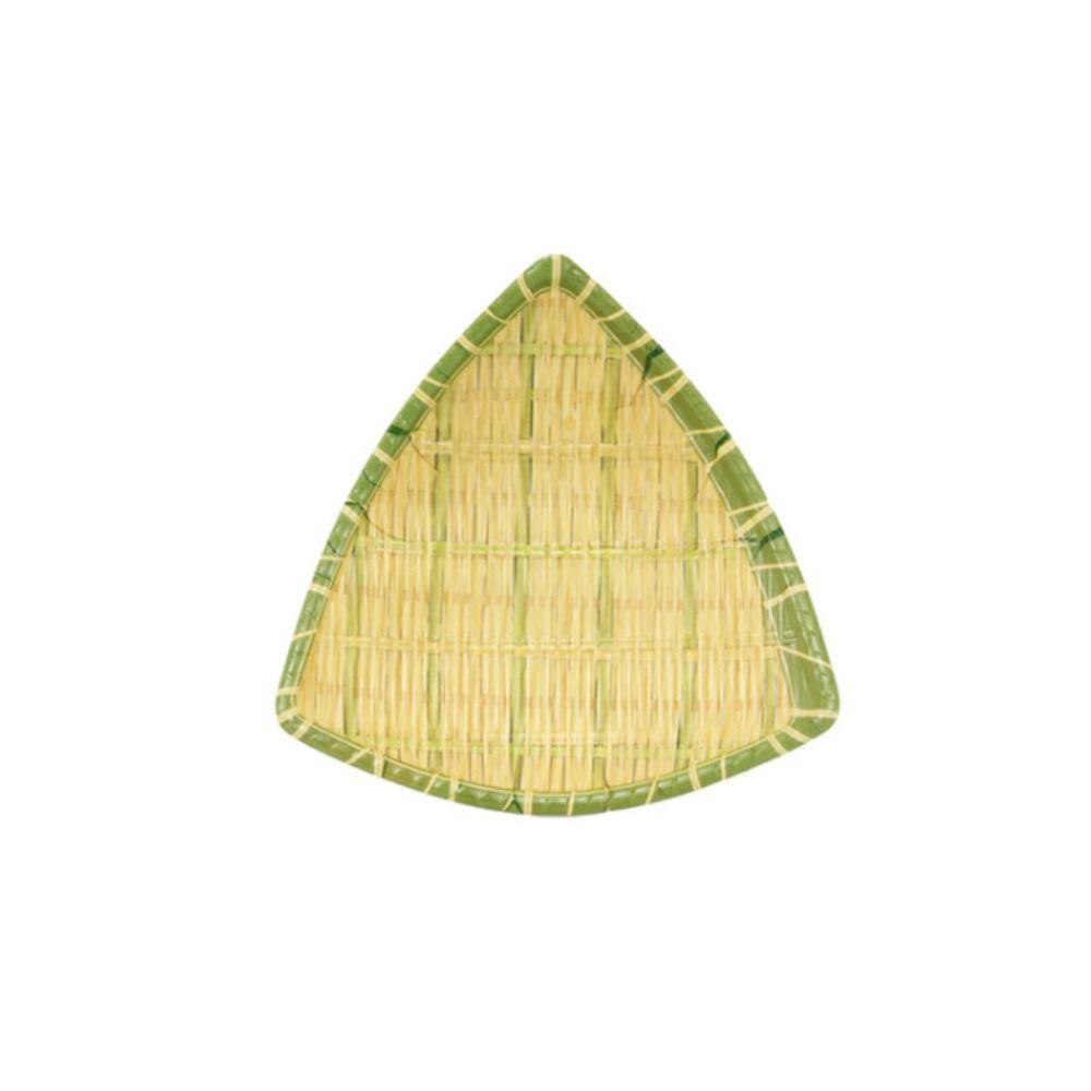 Imitation Bamboo Weaving Barbecue Plate Melamine Serving Plate Hot Pot Vegetable Plate  Home