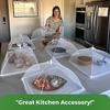 6 Pcs Large Food Cover,mesh Food Tent,17 Inch Pop Up Umbrella Screen Tent,camping,picnic,party,barbecue,foldable and Reusable