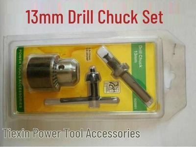Ensemble de mandrin de perceuse électrique en métal 13 mm avec filetage impérial et tête ronde - Numéro d'article. 02371