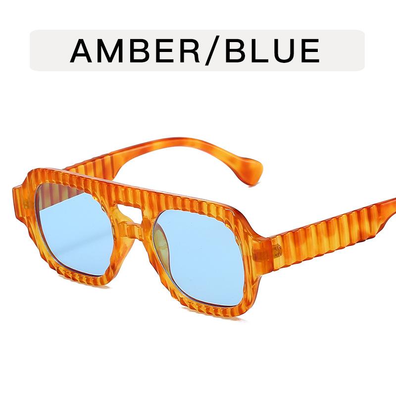 

Vintage Stylish Sun Glasses for Women Double Bridge Anti-glare Sunglasses Women European American Style Mens Sunglass