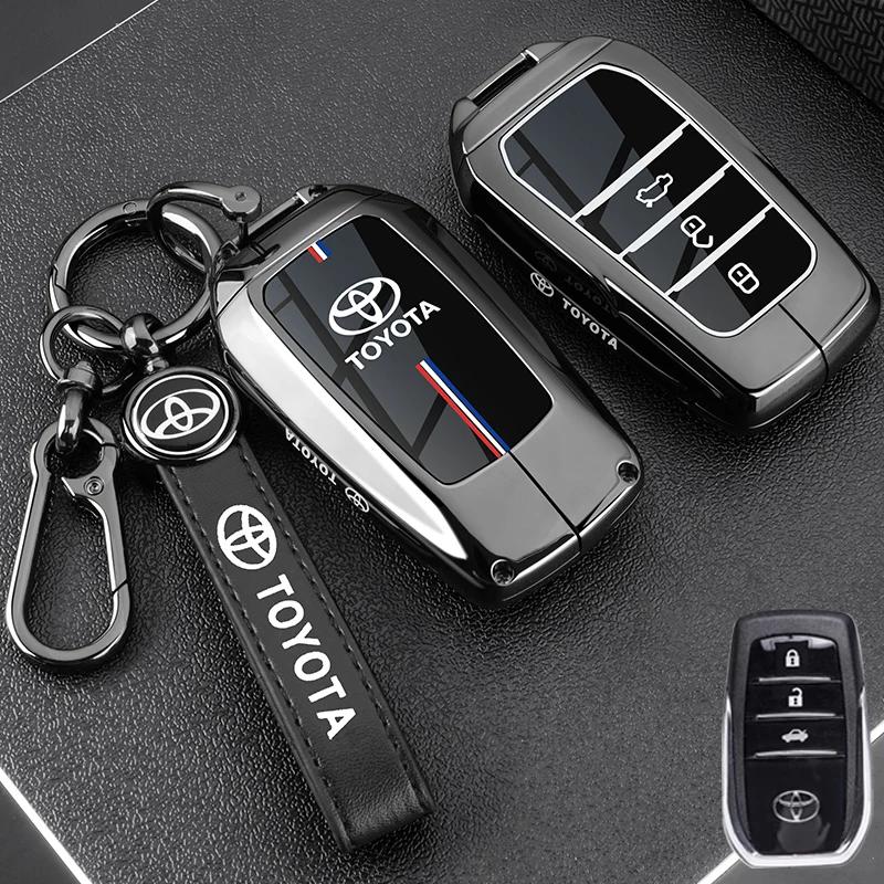 Car Key Case Fob Cover For Toyota Auris Corolla Avensis Verso Yaris Aygo Scion TC IM Camry RAV4 Forturner Car Accessories