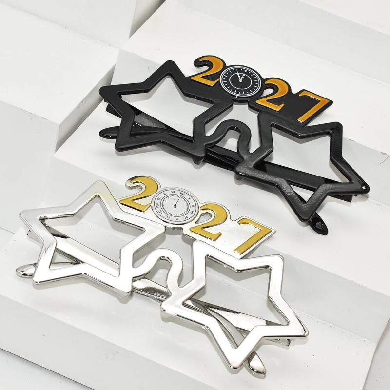 1/3 יחידות משקפיים עם המספר 2027, משקפיים לשנה טובה, משקפי שמש נוצצים ביהלומים, אביזר לתחפושת, קישוט למסיבת חג המולד, משקפיים מצחיקים