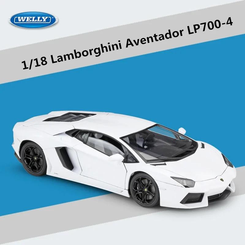 

Велли 1:18 Lamborghini Aventador LP700-4 литой спортивный автомобиль модель литой металлической игрушечной модели автомобиля имитационная коллекция детский подарок