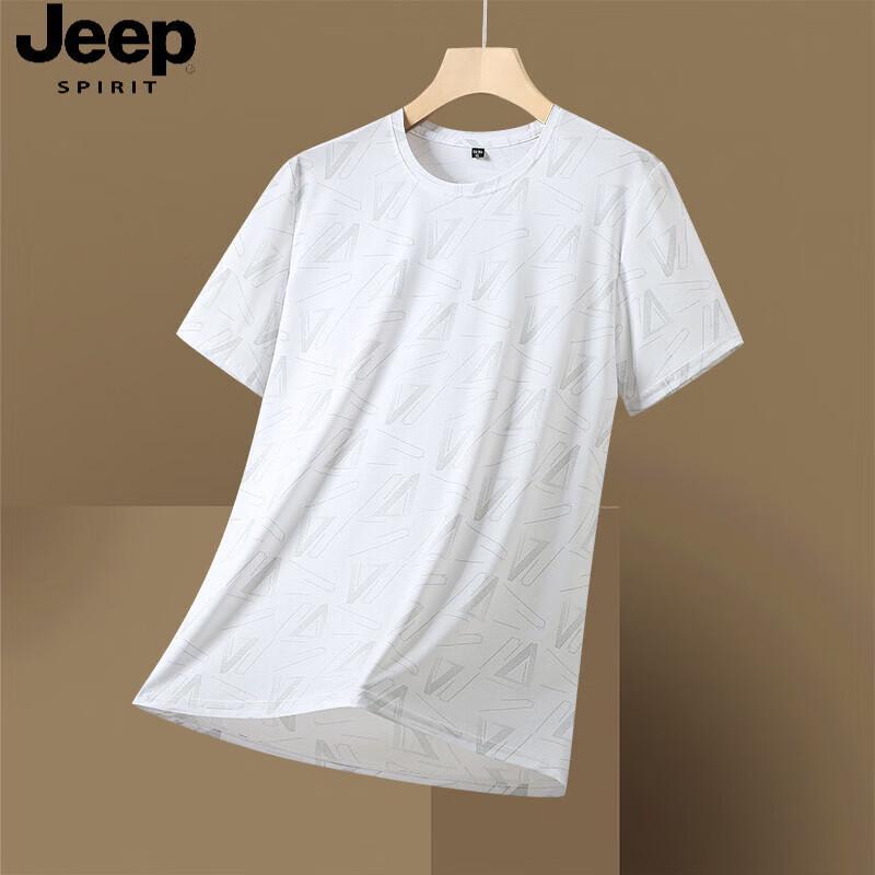 

JEEP SPIRIT Men s Ice Silk Quick-Dry Short Sleeve Tee 3XL