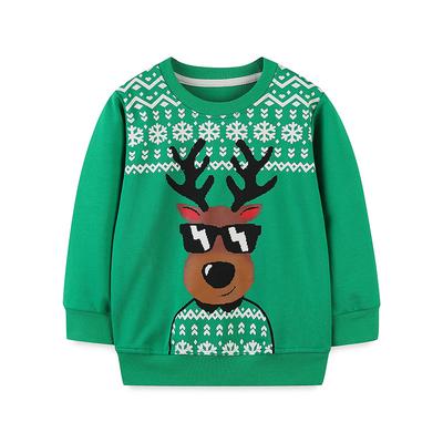 Mode Vêtements pour Enfants Pull Enfants Impression Cartoon Tricoté Coton Col Rond Hauts