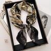 Luxury  Neckerchief Silk Feeling Scarf For Women Design Hair Bands Satin Square Headscarf Ribbon Lady Wrist Hand Wrap Shawl
