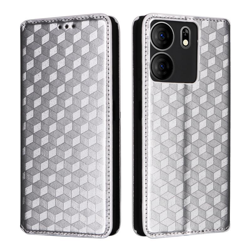 BLU View 5 Leather Phone Case with Card Slot and Magnetic Protective Cover