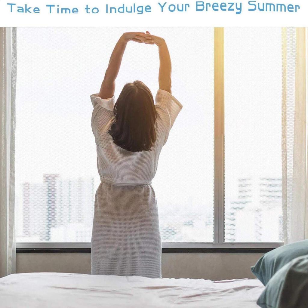 Anti Fly Mosquito Net Window Fly Screen Netting Adhesive Replacement Parts Netting for Bedroom Home Frame Living Room