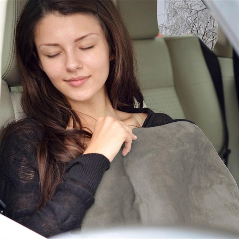 12V Blanket USB Electric Heated Blanket Car Office Use Warm Blanket Winter Removable Washing Quick Warmer Heated Warming Carpet