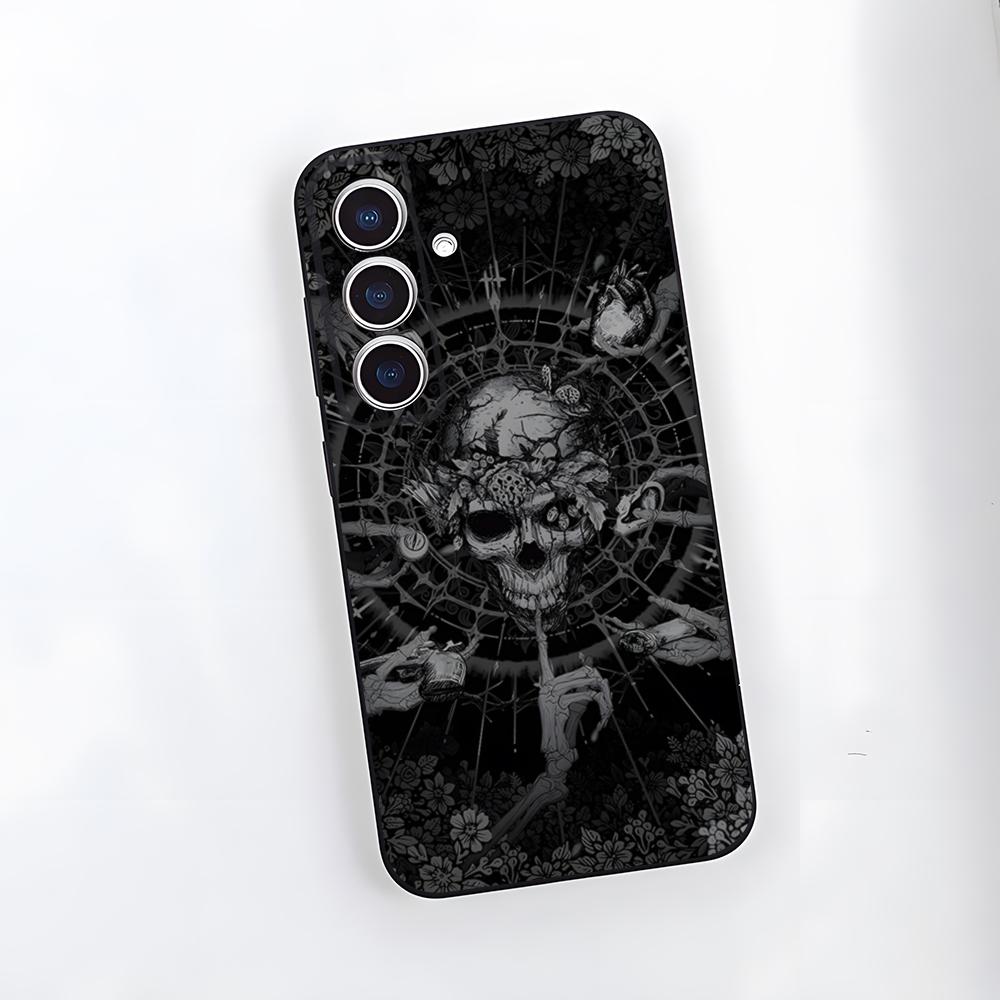 Skull Horror Patterns Phone Case For Samsung A25 A13 A33 5G A54 A36 A35 A56 A52 A14 Shockproof Soft Cover