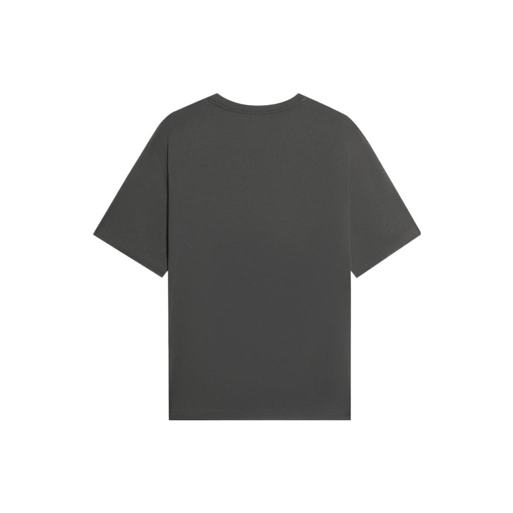 Li-Ning Badfive All-Out War Series SS22 Abstract Front Print Round Neck T-Shirt Men Tops Gray AHSS735-5