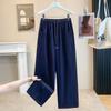 DIMANAF 2026 Autumn New Plus Size Women Jeans Long Pants Denim Casual Elastic Waist Pants Solid Fashion Lday Bottoms