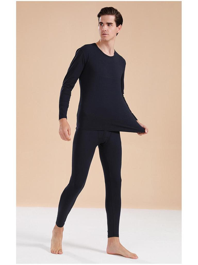 Men's Slim Fit Pure Cotton Thermal Underwear Set - Autumn/Winter Collection