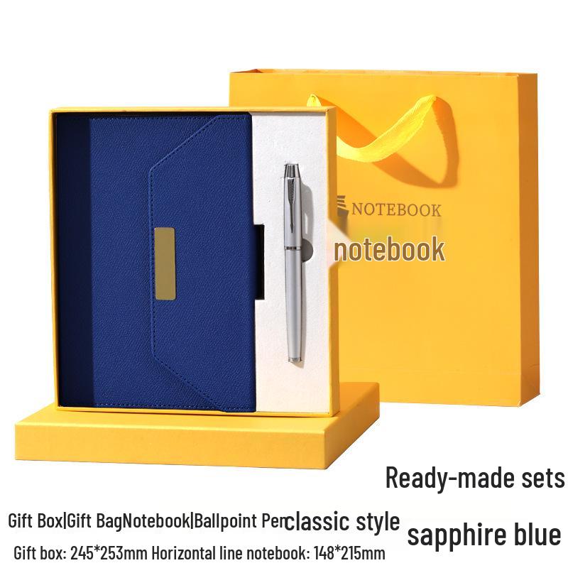 Tri-fold A5 Gift Box Set: Premium Business Meeting Notebook with Custom Logo