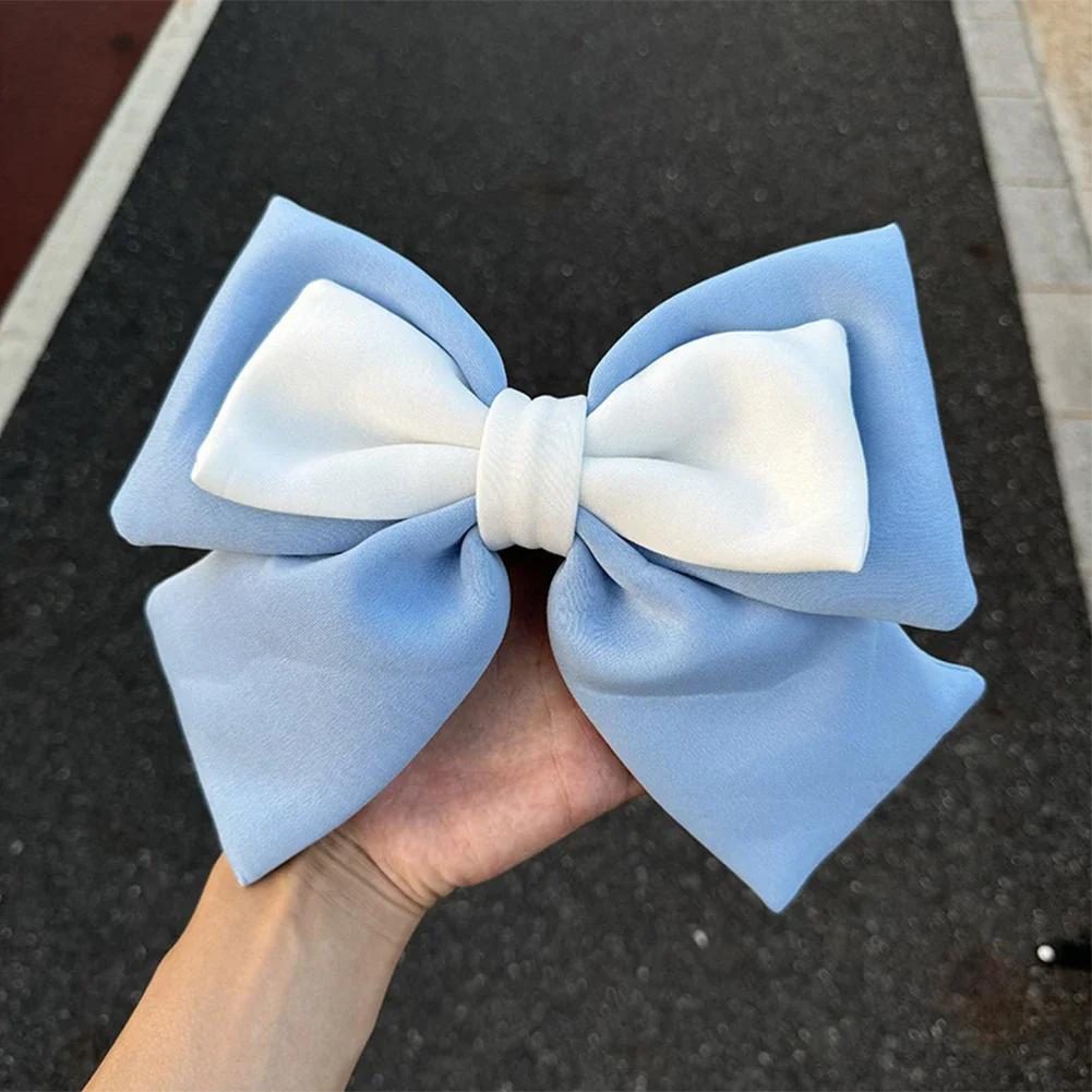 Motorcycle Helmet Decoration 3D Dual-color Bow Electric Bike Helmet Accessories for Car Body Decoration Bowknot For Girl Women