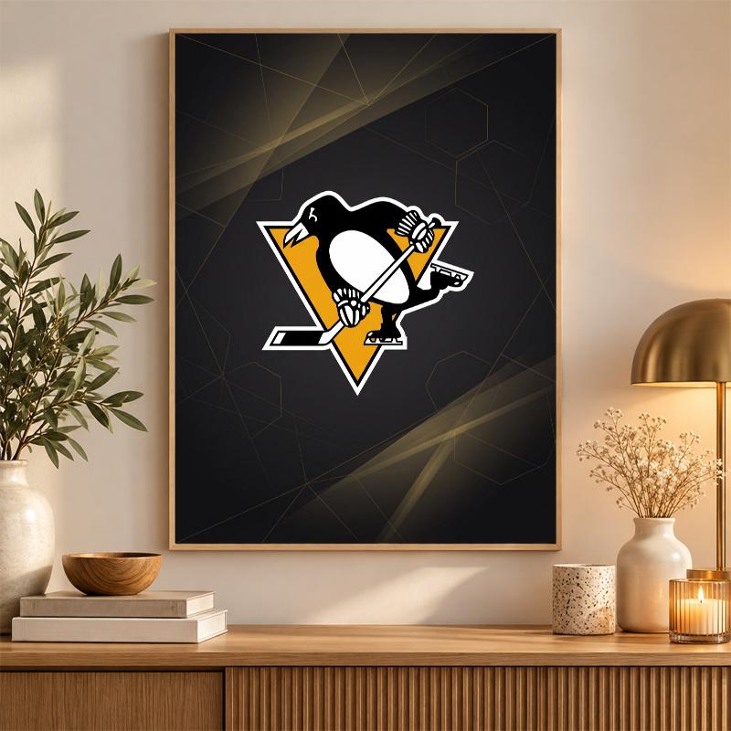 Pittsburgh Penguins Diamond Painting Kit 5D Full Drill DIY Diamond Mosaic Wall Art Home Decor