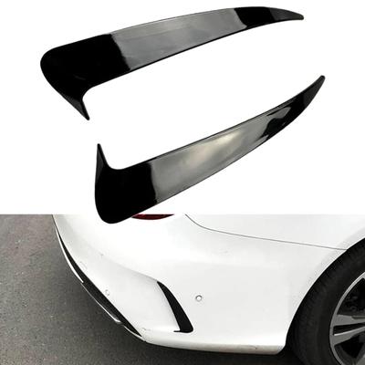 Diffusore Labbro Paraurti Posteriore Auto Contorni Spoiler Fianco Lama Vento Coda Copertura Uscita Aria Adesivo per W205 C43 C63 Durevole