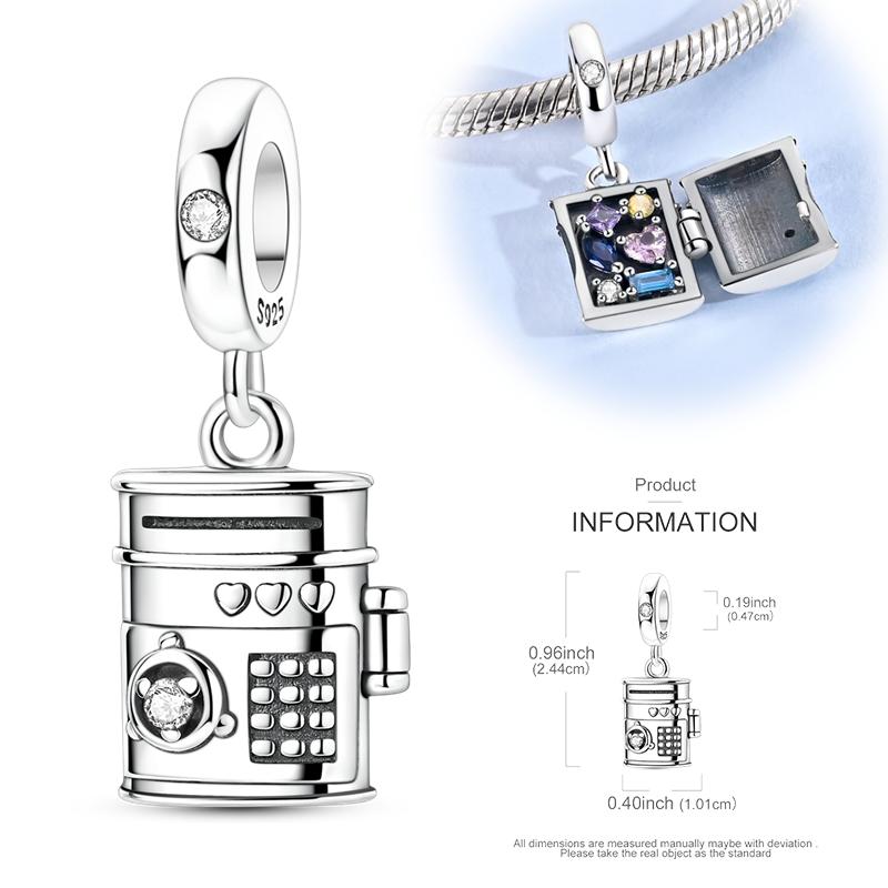 New Copper Openable Charms Pendants Russian Nesting Doll Easter Egg Dangle Fit Women Original Bracelet Diy Jewelry Gifts