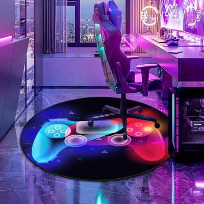 Gaming-Themed 3D Effect E-Sports Chair Mat & Bedside Blanket