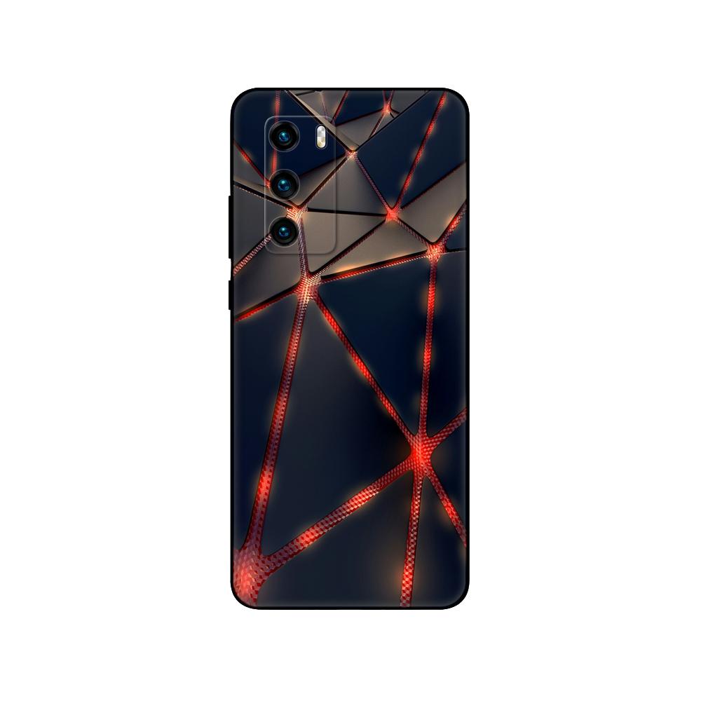 For Huawei P40 Case 6.1inch Soft Silicon Phone Back On Huawei P 40 Pro Cover Bumper Fundas Black Tpu Case Pink Anime Space Car