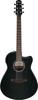 Ibanez Electric Acoustic Guitar Rustic Black High Gloss AAM340CE-RUB