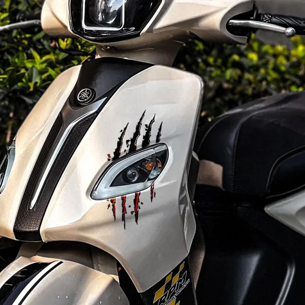 1Pc Car Decals Monster Claw Scratch Marks Auto Headlight Bumper Sticker Water-Repellent Automobile Motorcycle Vinyl Decal