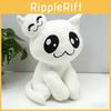 Mewgenics Plush White Cat Ghost Toy With Pp Cotton For Collectible Decor