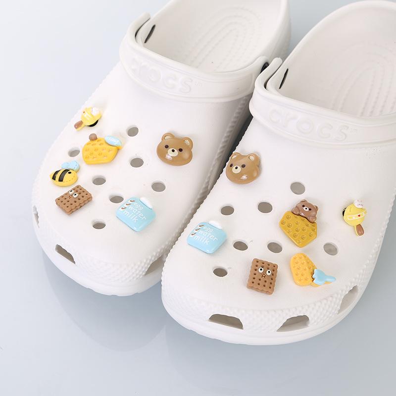 Strawberry Bear 3D Shoe Charms - Cartoon Style Detachable Accessories for Hole Shoes (2025)