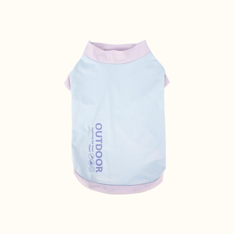 Dogs in spring and summer have cool feet, color matching and breathable, and wear Bichon Schnauzer clothes.