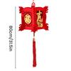 Year of The Horse Lantern Traditional Chinese New Year Decoration with "Fu" Character for Door Festive Decor
