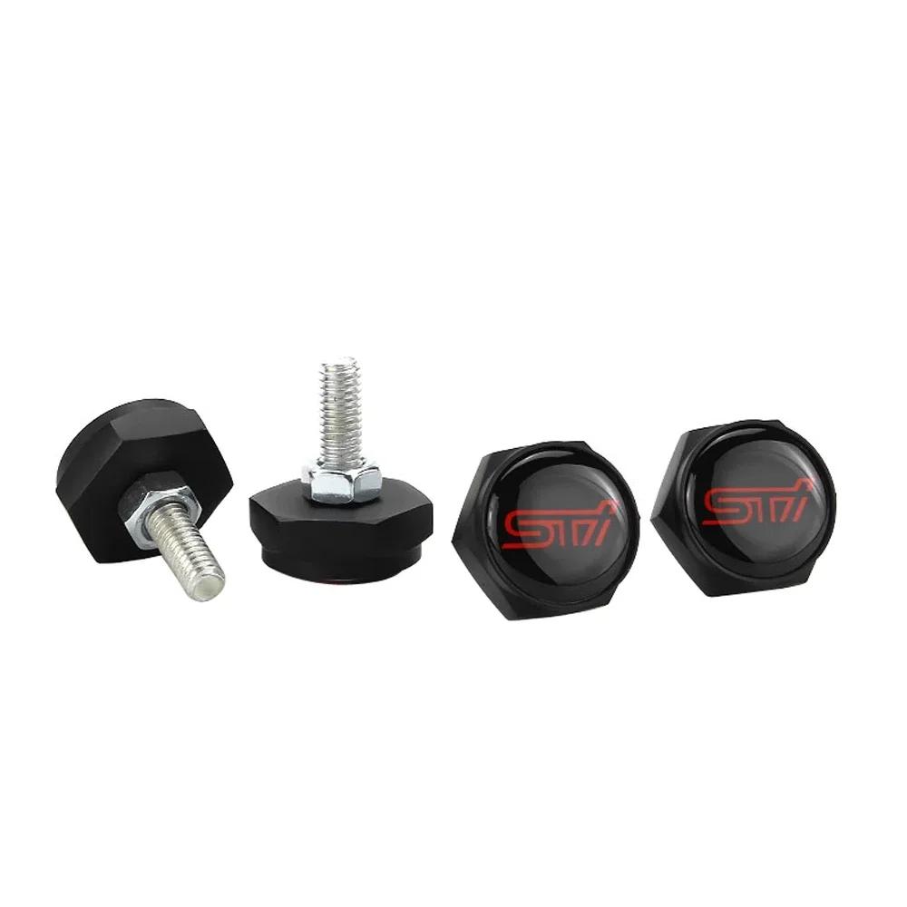 Car Decoration License Plate Bolts Chrome Screws Nuts for Subaru WRX BRZ STI Legacy Forester Outback Impreza Badge Accessories PP111