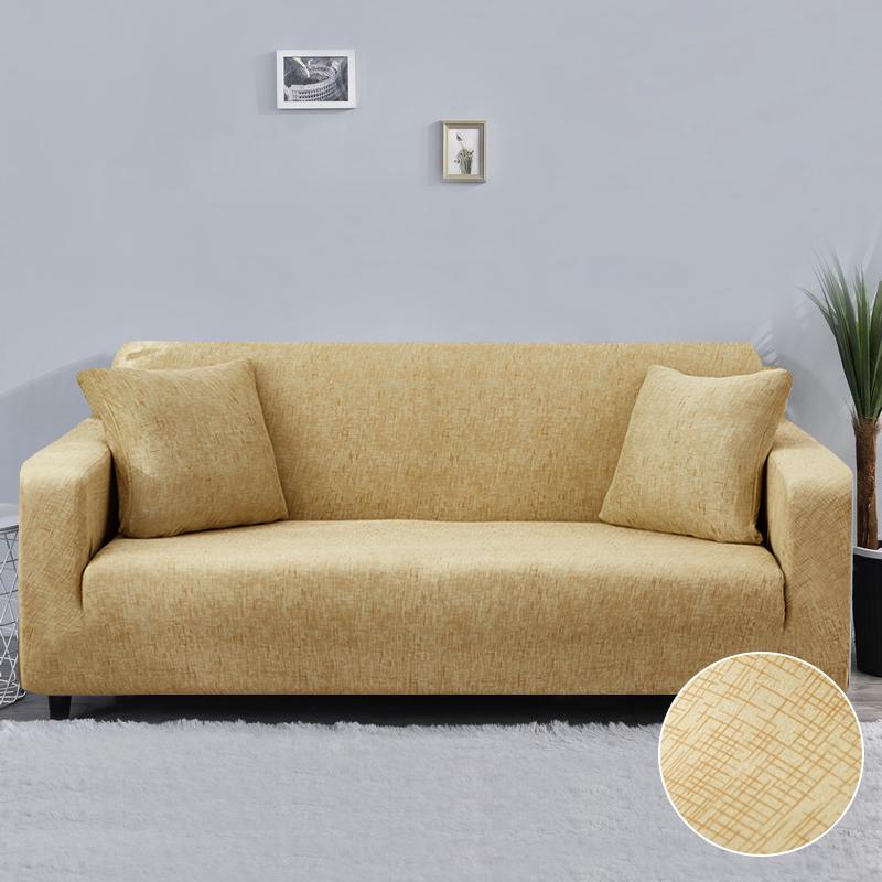 Texture Pattern Sofa Covers For Living Room All-Inclusive Elastic Chair Couch Corner Sectional Sofa Cover Furniture Slipcover