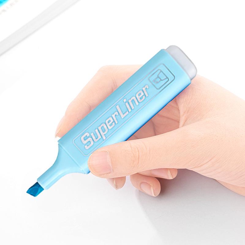 Fluorescent Highlighters: 4 or 6 Colors, Thick Tip, Large Capacity, Quick-Drying for Students and Journals