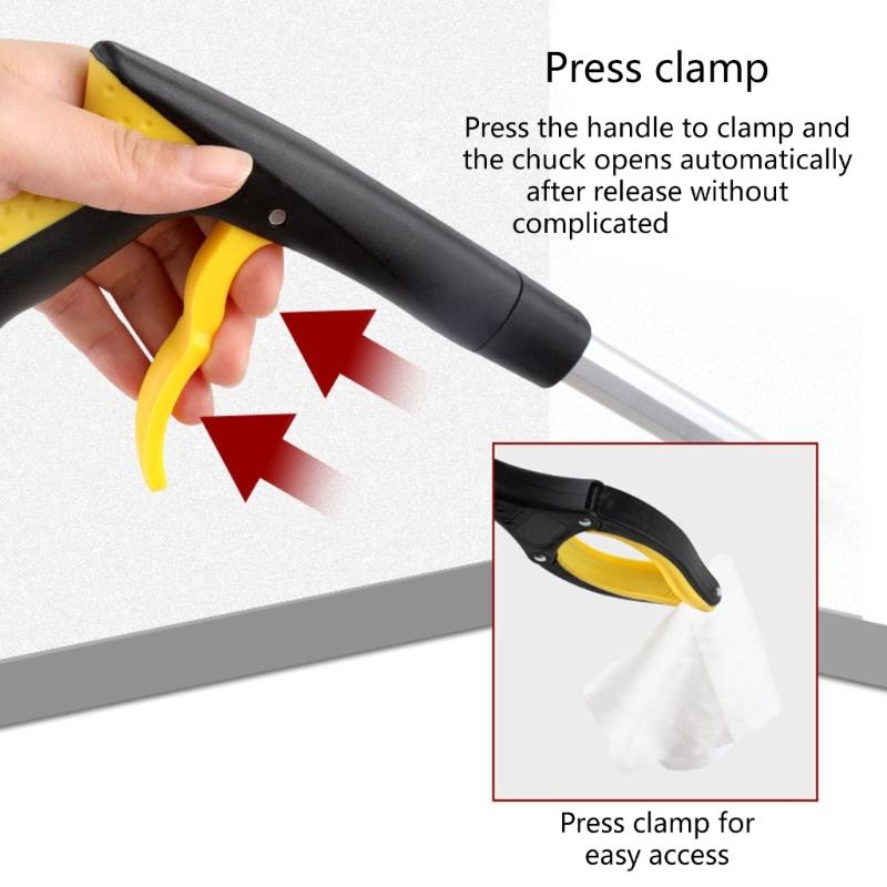 Grabber Reacher Tool, Wide Jaw, Foldable,Aluminium Alloys for Firm Grip, 32" with Magnets,Ergonomics Handle