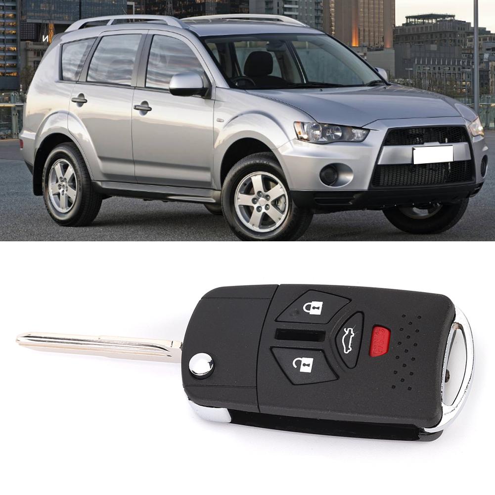 3+1 Button Folding Remote Flip Shell Key Fob Case Cover Fit for Mitsubishi 20072010 Eclipse