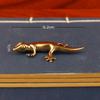 Gecko figure home decor Small Ornaments Antique Brass Animal Figurines Tea Pet Desk Decorations Home Decor Accessories