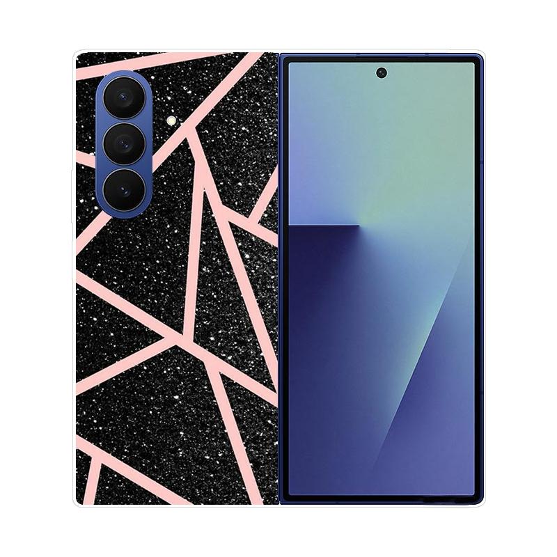 Etui Do Samsung Galaxy Z Fold 7 Przezroczyste Twarde Składane Luksusowe Malowane Do Samsung Galaxy Z Fold7 Clear Cover ZFold 7 Fundas