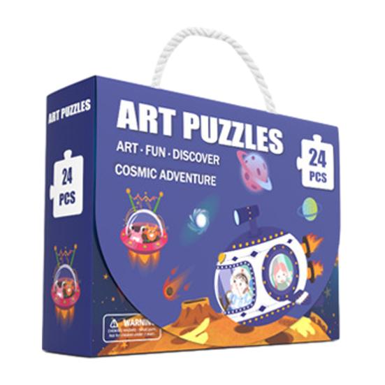 24/48/60Pcs/Set Cartoon Jigsaw Puzzle Toy Animal Vehicle Dinosaur Preschool Leaning Puzzle Game Toddlers Boys